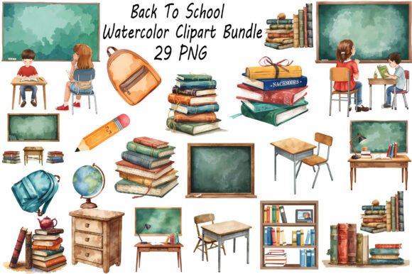 Back to School Classroom Clipart Bundle: A Practical Resource for Educational Design