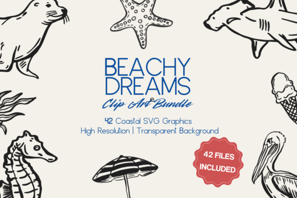 Beach SVG Bundle: Coastal Cut Files