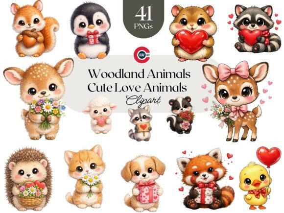 Cute Woodland Love Romantic Animals: A Guide to High-Quality Whimsical Design