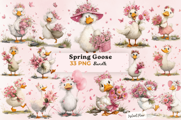 Enhancing Your Creative Projects with the Spring Goose Clipart Bundle