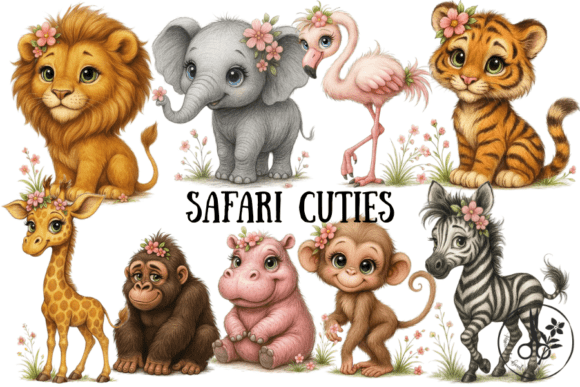 Safari Animal Cuties - Png Pdf Clipart: A Practical Guide for Crafters and Designers