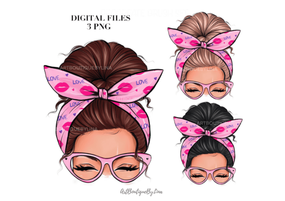 Unlocking Creativity with the Messy Bun Girl PNG Clipart Bundle