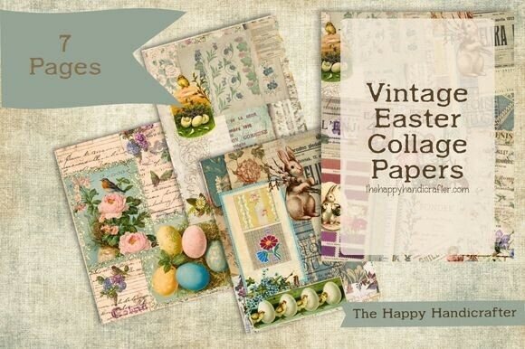 Vintage Easter Collage Papers for Crafters
