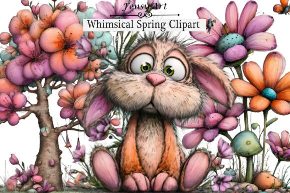 Whimsical Spring Clipart Bundle