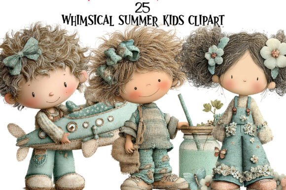 Whimsical Summer Kids Clipart: A Guide to Cottagecore Illustrations for Creative Projects